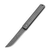 TitanEdge Damascus Gentleman Folder – Titanium EDC Knife with Pocket Clip